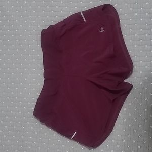 Athleta Racer Run Short, Burgundy sz SX